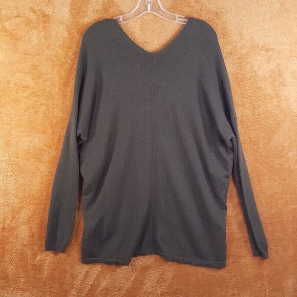 VINCE Womens Sweater XS Green Oversized Pullover Wool Cashmere Slouchy Hi Lo - Picture 6 of 9